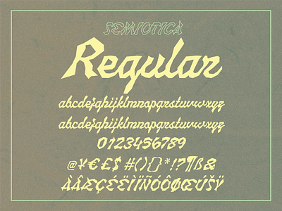 Ezekiel Script Font characters