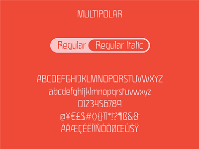 Multipolar Regular Italic design display font font type typography