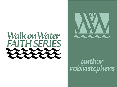 Walk on Water Faith Series children's book author branding branding design display font font illustration logo type typography