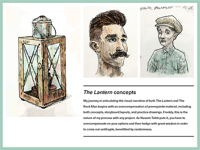 'The Lantern' children's book concept illustrations