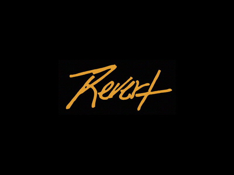 Revert Auto Detailing logo motion animation branding design font graphic design logo motion graphics typography