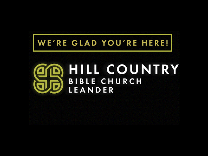 Hill Country Bible Church Leander pre-service motion info animation design display font font graphic design logo motion graphics type typography