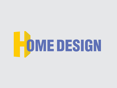Home Design branding graphic design home home design interior design logo