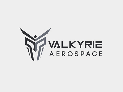 Valkyrie Aerospace aerospace branding drone graphic design logo space v