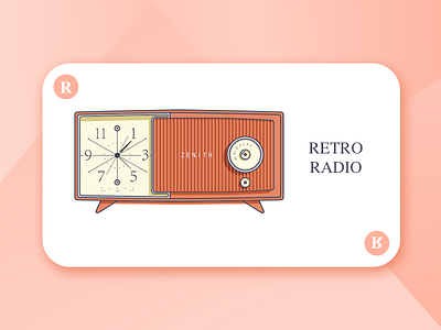 Retro Radio appliance electric