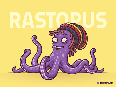 Rastopus octopus peace rasta rastaman