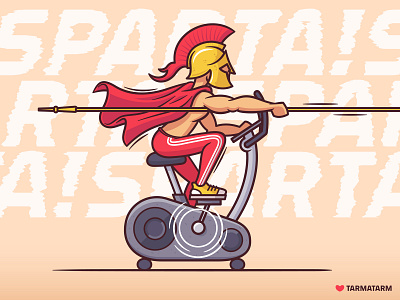 Spartan Bike bike exercise bike gym roman rome spartan spear sport