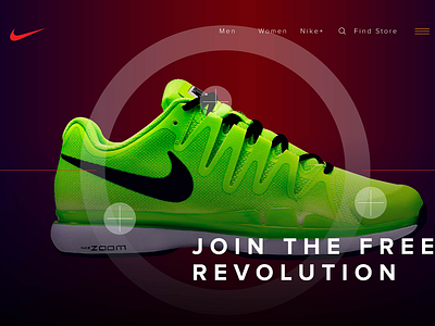 Nike Home Page Redesign Concept ecommerce landing page website