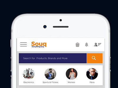 Souq Mobile App Concept Design app design ecommerce uiux design