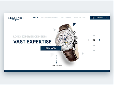 Concept Design for Longines longines minimal user interface watch