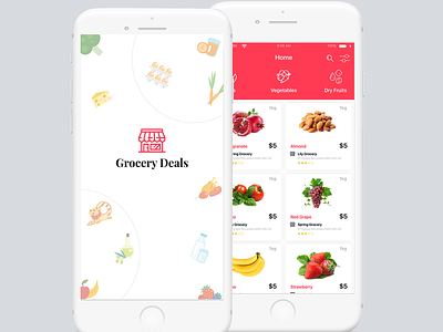 Grocery Deals adobe illustrator deals design ecommerce grocery logo online shopping uiux user interface