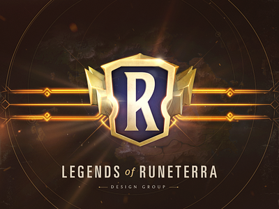 Legends of Runeterra branding gaming texture typography ui