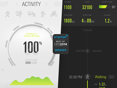 JayBird Reign | Best of CES2014 app fitness health icon icons. infographic ios