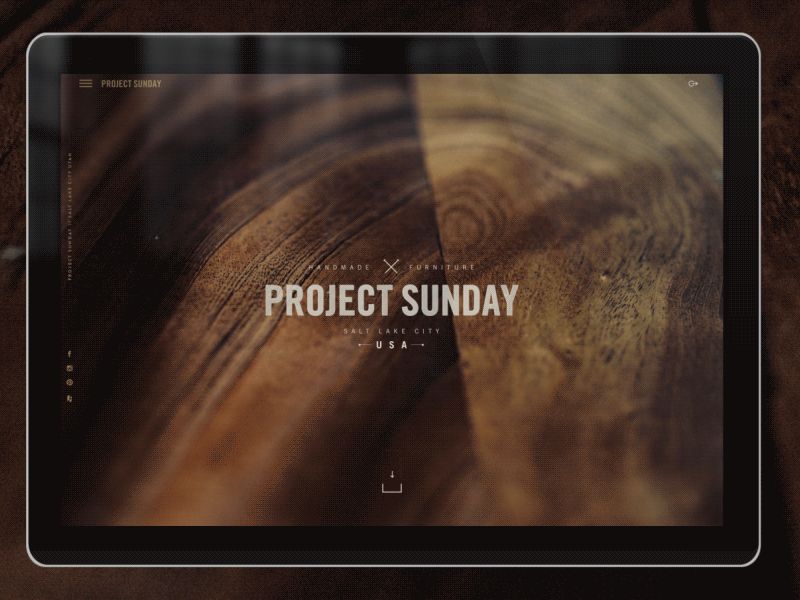 Project Sunday animated gif graph svg typography