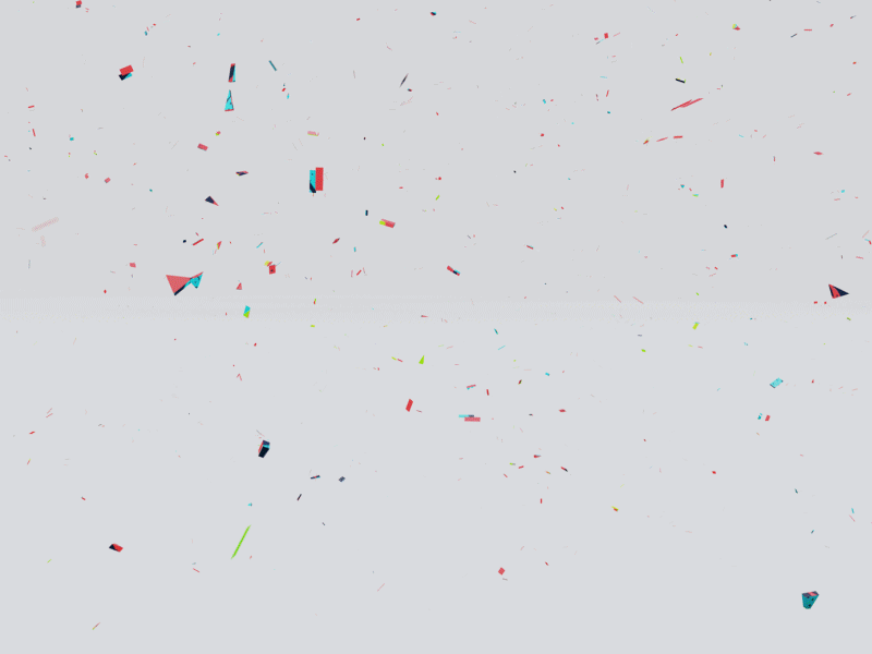 GHOST 3d animated gif particle shatter type