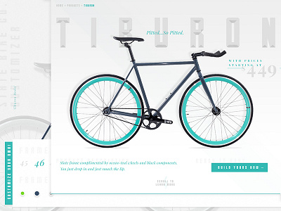 Bike Customizer Experience bike custom customize slab typography