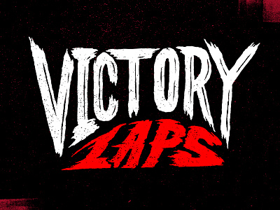 Victory Laps custom grit handmade illustration ink pen texture typography