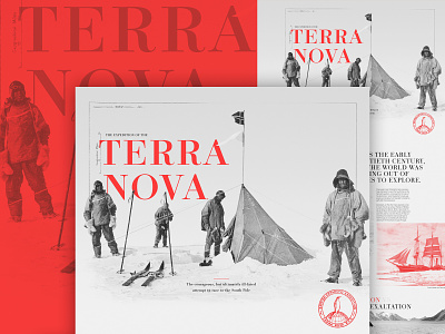 The Terra Nova Expedition editorial interactive photography ui