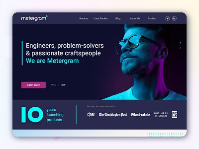 Metergram landing page