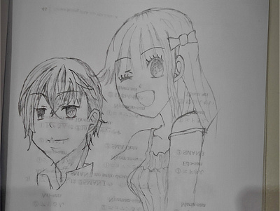 Hand Drawing Manga anime design digital draw illustration manga