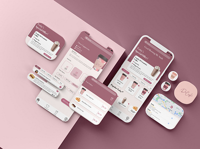 De-cafe Coffee App Design app branding design ui ux