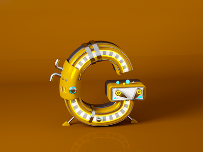 G design 3d c4d illustration logo