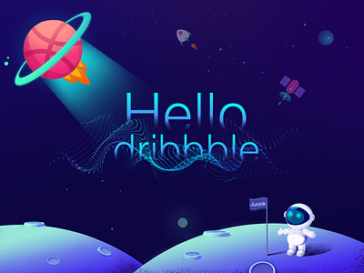 "Hello dribbble !"