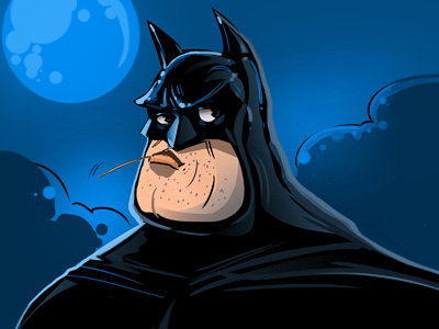 Batman batman cartoon characters comicbook dccomics fanart hero moon