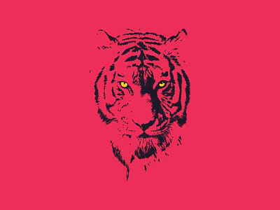 Women Tiger Icon bold courages fear love pink protect strong tiger womens