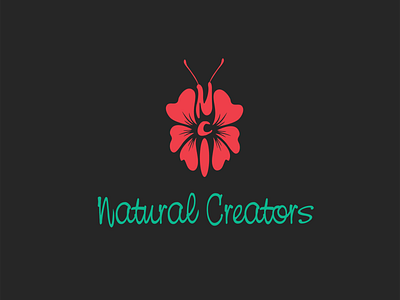 Natural Creator beautiful beauty branding calm cool creator design illustration logo love pink shop