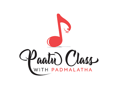 Pattu Class branding character creative design icon illustration logo music chords musicclass pink typography vector