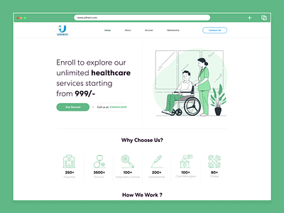 Healthcare website landingpage redesign