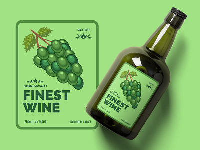 Wine Bottle Label Design | Packaging Design | Label Design branding