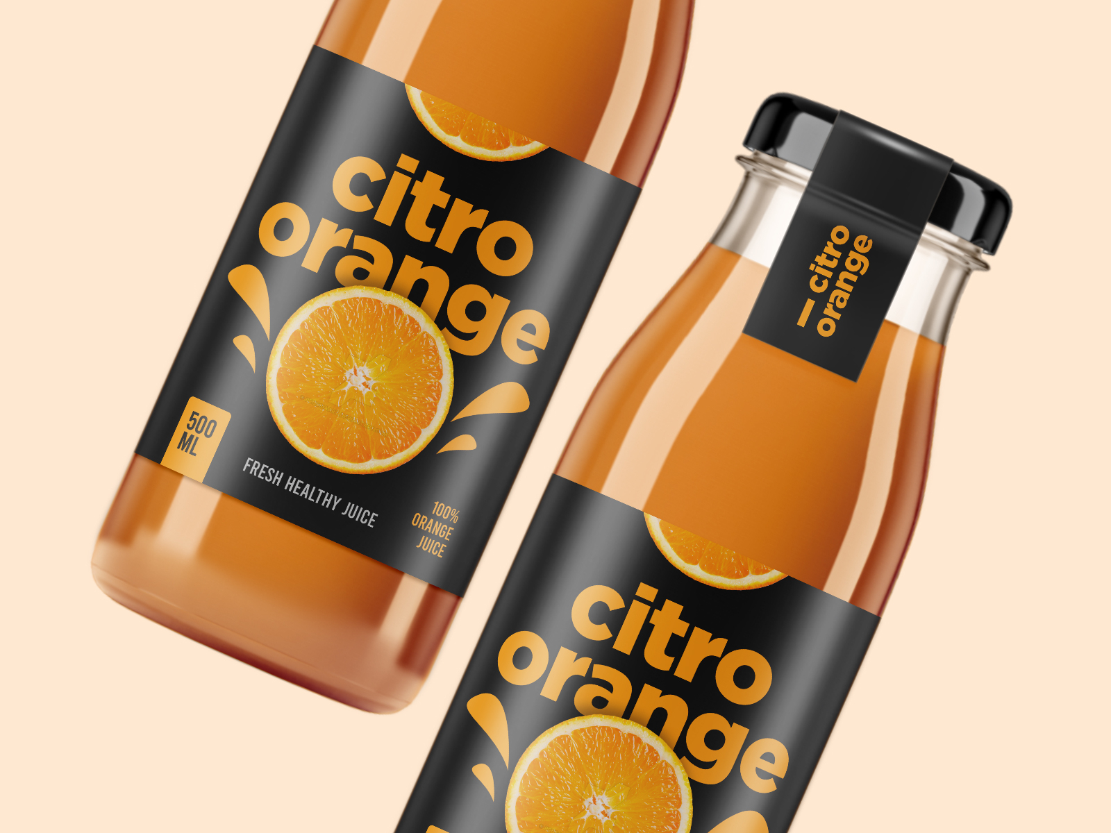 Orange Juice Label Design Packaging Design Label Design By Kelective Branding Studio On Dribbble