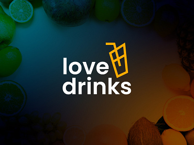 Love Drinks Logo Design branding design graphic design logo