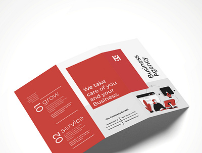 Brochure Design Business Agency Grow branding design graphic design illustration logo