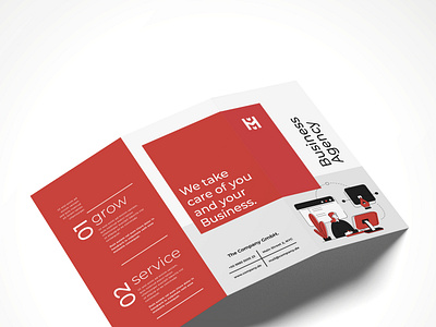 Brochure Design Business Agency Grow