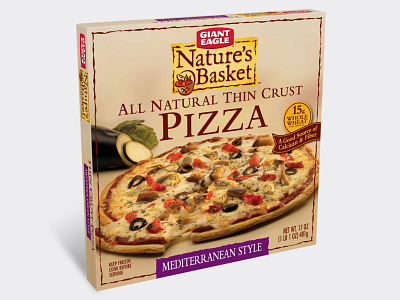 Nature's Basket Pizza branding design graphic design illustration logo vector
