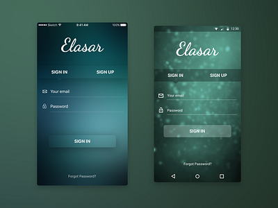 Elasar iOS App - Sign In