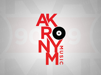 Akronym Logo Concept hip hop logo music rap