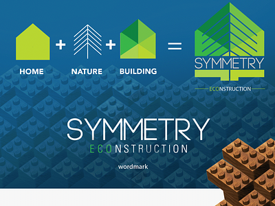 Symmetry Logo ad building construction construction logo design ecofriendly house logo sustainability