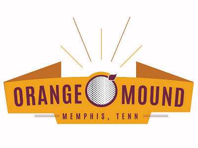 Orange Mound, Memphis TN graphic design brand logo memphis tn orange mound