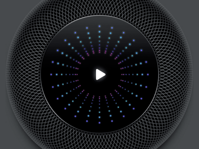 Tunnel sketch framer after effects motion graphic visualization music motion ui player led homepod apple