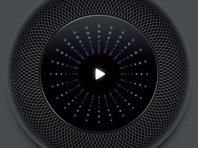 Tunnel after effects apple framer homepod led motion motion graphic music player sketch ui visualization