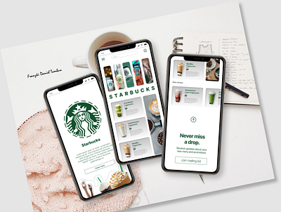 Starbucks branding graphic design logo ui