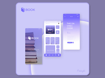 Book branding graphic design logo ui