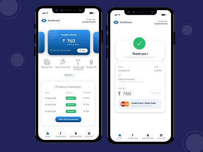 Tppdl Payment Application design electricity payment application ios app design mobile app mobile app design sketch sketchapp tppdl tppdl payment application