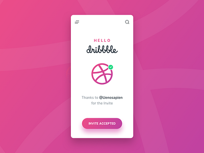 Hello Dribbble