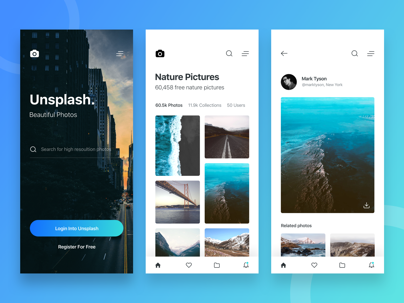 Unsplash Mobile App Concept By Sarath PS On Dribbble