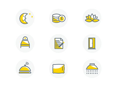 Icons for wellness start-up